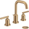 image:imageMoen Gibson Brushed Nickel TwoHandle Adjustable Widespread High Arc Modern Bathroom Sink Faucet Valve Required T6142BNBronzed Gold