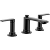 image:imageMoen Greenfield Matte Black TwoHandle Widespread Bathroom Sink Faucet TV6507BL