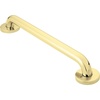 image:imageMoen Home Care Bathroom Safety 24 Inch Stainless Steel Handicap Grab Bar for Bathtub and Shower Slip Resistant Peened Texture Elderly Assistance Product Polished Brass R8724PPolished Brass