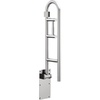 image:imageMoen Home Care Bathroom Safety 30 Inch Stainless Steel Flip Up Bathroom HandicapGrab Bar with Toilet Paper Holder Elderly Assistance Product R8962FDPeened