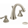 image:imageMoen Kingsley Brushed Nickel TwoHandle Widespread HighArc Bathroom Faucet Valve Required T6125BN