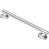 image:imageMoen LR8724D1GBN Home Care Safety 24Inch Designer Bathroom Grab Bar with Curled Grip 24 Inch Brushed NickelChrome