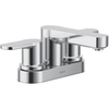 image:imageMoen Laris Chrome OneHandle Single Hole Modern Bathroom Sink Faucet with Optional Deckplate and Spring Loaded Drain Assembly 84014Chrome