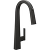 image:imageMoen Nio Matte Black Smart Faucet Touchless PullDown Sprayer Kitchen Faucet with Voice and Motion Control S75005EV2BL