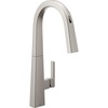 image:imageMoen Nio Spot Resist Stainless Smart Faucet Touchless PullDown Sprayer Kitchen Faucet with Voice and Motion Control S75005EV2SRS
