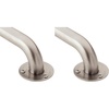 image:imageMoen R7424 Bathroom Safety 24Inch Stainless Steel Bathroom Grab Bar with Exposed Screws Stainless24 Inch Pack of 2