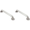 image:imageMoen R8912P Bathroom Safety 12Inch Stainless Steel Bathroom Grab Bar with Concealed Screws Stainless12 Inch Pack of 2