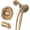 image:imageMoen Ronan Bronzed Gold SingleHandle Modern Tub and Shower Faucet with Handheld Rain Shower Spray Head Shower Handle Tub Spout and Valve 82021BZGBronzed Gold