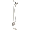 image:imageMoen Ronan Bronzed Gold SingleHandle Modern Tub and Shower Faucet with Handheld Rain Shower Spray Head Shower Handle Tub Spout and Valve 82021BZGBrushed Nickel
