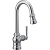 image:imageMoen S52003SRS Paterson OneHandle Pulldown Bar Faucet with Power Clean Includes Interchangeable Handle Spot Resist StainlessChrome