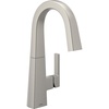 image:imageMoen S55005BL Nio OneHandle Bar Faucet Includes Secondary Finish Handle Option Matte BlackSpot Resist Stainless