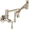 image:imageMoen S664 Traditional Wall Mount Swing Arm Folding Pot Filler Kitchen Faucet ChromePolished Nickel