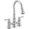 image:imageMoen S73204ORB Weymouth Two Handle Pulldown Bridge Kitchen Faucet Oil Rubbed BronzeChrome