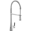 image:imageMoen Sinema Chrome SingleHandle Touchless High Arc Pulldown Kitchen Faucet Spring Kitchen Sink Faucet with Pulldown Sprayer Head and Wave Motion Sensor S5235EWC