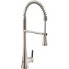 image:imageMoen Sinema Spot Resist Stainless SingleHandle Touchless High Arc Pulldown Kitchen Faucet Spring Kitchen Sink Faucet with Pulldown Sprayer Head and Wave Motion Sensor S5235EWSRS