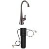 image:imageMoen Sip Black Stainless Beverage Faucet with High Arc Rotating Spout Plus Advanced Carbon Water Filtration System for Cleaner Drinking Water S5520BLS  F9800