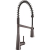 image:imageMoen Sleek Chrome OneHandle Touchless High Arc Pulldown Kitchen Faucet Modern Spring Kitchen Sink Faucet with Pulldown Sprayer Head and Wave Motion Sensor 5925EWCBlack Stainless