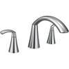 image:imageMoen T373 Glyde Chrome TwoHandle high arc Roman tub FaucetChrome