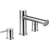 image:imageMoen T393BG Align 2Handle Deck Mount Modern Roman Tub Faucet Trim Kit Valve Required Brushed GoldChrome