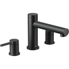 image:imageMoen T393BG Align 2Handle Deck Mount Modern Roman Tub Faucet Trim Kit Valve Required Brushed GoldMatte Black