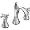 image:imageMoen T4524 Wynford TwoHandle Widespread HighArc Bathroom Faucet with Cross Handles Valve Required ChromePack of 1