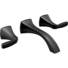 image:imageMoen T6906BL Voss Matte Black TwoHandle Wall Mount Bathroom Faucet Trim Kit Valve Required