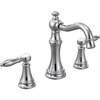 image:imageMoen TS42108BL Weymouth TwoHandle Lever Handle Bathroom Faucet Trim Kit Valve Required Matte BlackPolished Nickel