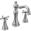 image:imageMoen TS42114NL Weymouth TwoHandle Widespread Cross Handle Bathroom Faucet Trim Kit Valve Required Polished NickelPolished Nickel