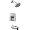 image:imageMoen UT2473EPBN Genta LX MCORE 2Series 1Handle Tub and Shower Trim Kit Valve Required Brushed NickelChrome