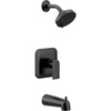 image:imageMoen UT2473EPBN Genta LX MCORE 2Series 1Handle Tub and Shower Trim Kit Valve Required Brushed NickelMatte Black