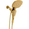 image:imageMoen Verso EcoPerformance Infiniti Dial Square Rain Shower Head with Detachable Hand Shower Combo 7Inch Spray Head Brushed Gold 220C5EPBGBrushed Gold
