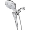 image:imageMoen Verso EcoPerformance Infiniti Dial Square Rain Shower Head with Detachable Hand Shower Combo 7Inch Spray Head Matte Black 220C5EPBLChrome