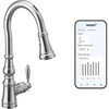 image:imageMoen Weymouth Chrome Smart Faucet Touchless Pull Down Sprayer Kitchen Faucet with Voice Control and Power Boost S73004EVCChrome