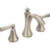 image:imageMoen Wynford Chrome TwoHandle Widespread HighArc Bathroom Faucet with Lever Handles Valve Required T4520Brushed Nickel