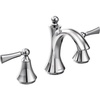 image:imageMoen Wynford Chrome TwoHandle Widespread HighArc Bathroom Faucet with Lever Handles Valve Required T4520Chrome