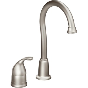 image:imageMoen 4905SRS Camerist OneHandle High Arc Bar Faucet Spot Resist StainlessSpot Resist Stainless