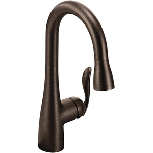 image:imageMoen 5995ORB Arbor One Handle High Arc Pulldown Bar Faucet with Reflex Oil Rubbed BronzeOil Rubbed Bronze