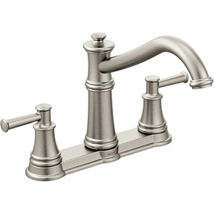 image:imageMoen 7250C Belfield Traditional Two Handle High Arc Kitchen Faucet ChromeStainless Steel