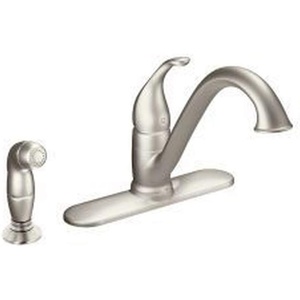 image:imageMoen 7840 Camerist OneHandle Low Arc Kitchen Faucet ChromeSpot Resist Stainless