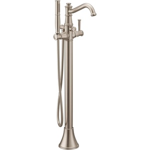 image:imageMoen 9025ORB Belfield OneHandle Freestanding Floor Mount Tub Filler with Handshower Oil Rubbed BronzeBrushed Nickel