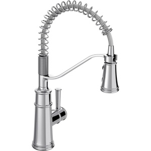 image:imageMoen Belfield Oil Rubbed Bronze Kitchen Faucet Modern Spring Kitchen Faucet with Power Boost PreRinse OneHandle Easy Installation 5927ORBChrome