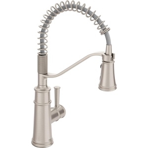 image:imageMoen Belfield Oil Rubbed Bronze Kitchen Faucet Modern Spring Kitchen Faucet with Power Boost PreRinse OneHandle Easy Installation 5927ORBSpot Resist Stainless