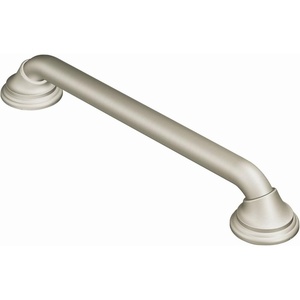 image:imageMoen Brushed Nickel Bathroom Safety Ultima 18Inch Designer Bathroom Grab Bar with Curl Grip for Elderly or Handicapped R8718D3GBNBrushed Nickel