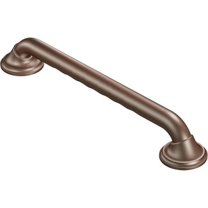image:imageMoen Brushed Nickel Bathroom Safety Ultima 18Inch Designer Bathroom Grab Bar with Curl Grip for Elderly or Handicapped R8718D3GBNOld World Bronze