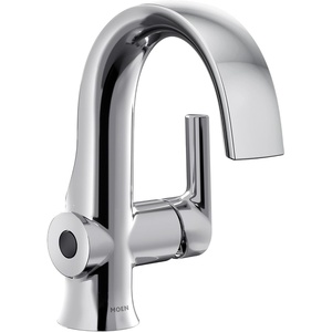 image:imageMoen Doux Brushed Nickel Motionsense Wave Touchless Single Handle Bathroom Sink Faucet S6910EWBNChrome