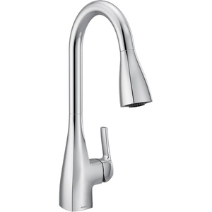 image:imageMoen Kiran Chrome OneHandle High Arc Pulldown Kitchen Faucet with Power Clean 87599Chrome