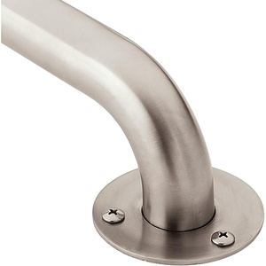 image:imageMoen R7424 Bathroom Safety 24Inch Stainless Steel Bathroom Grab Bar with Exposed Screws Stainless24 Inch