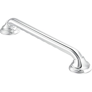 image:imageMoen R8712D3GOWB Bathroom Safety 12Inch Designer Bathroom Grab Bar with Curled Grip Old World BronzeChrome