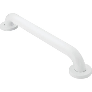 image:imageMoen R8716W Bathroom Safety 16Inch Stainless Steel Bathroom Grab Bar with Concealed Screws Glacier WhiteGlacier