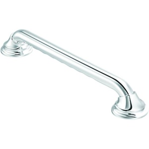 image:imageMoen R8736D3GCH Ultima Bathroom Safety 36Inch Designer Bathroom Grab Bar with Curl Grip ChromeChrome